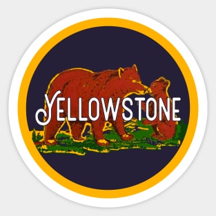 Yellowstone Vintage Travel Decal Sticker